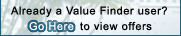 View your existing Value Finder preferences 